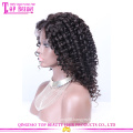 Wholesale brazilian virgin human hair short curly lace front wigs for black women